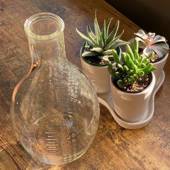 Vintage glass apothecary measure - Picture 4 of 6